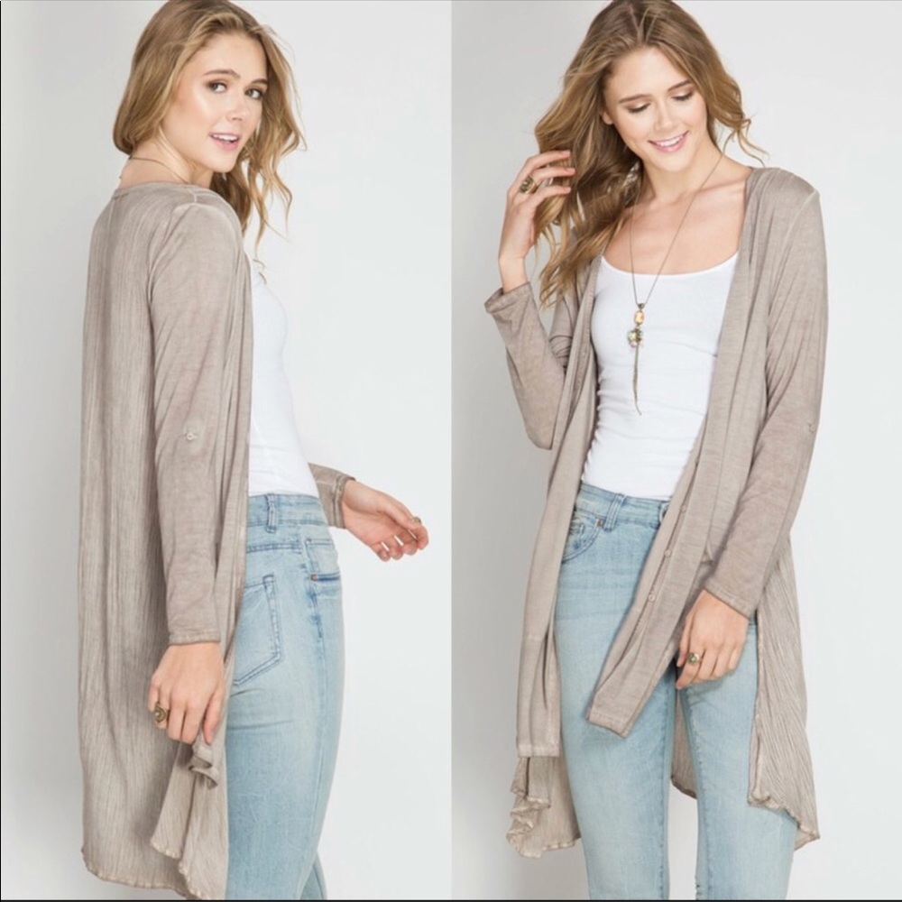Taupe cardigan